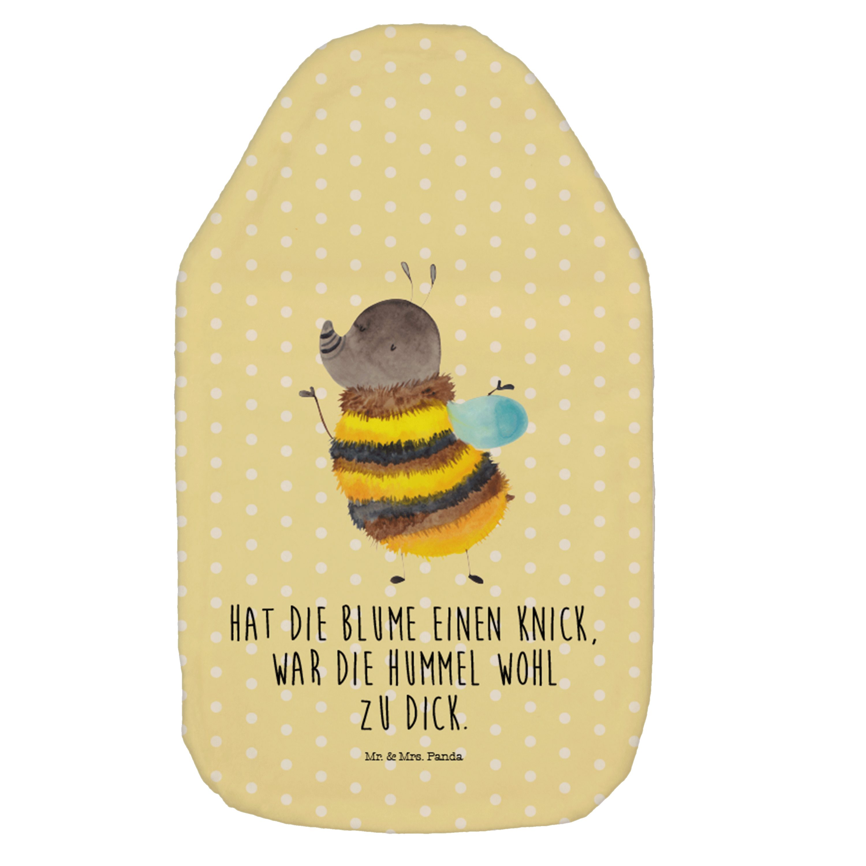 Mr. & Mrs. Panda Wärmflasche Hummel flauschig Weiß Geschenk, Blume